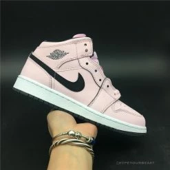 Hypeyourbeast Air Jordan 1 Mid Pink Quartz