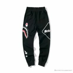 Hypeyourbeast Clothes BAPE X FCRB Joint Color Pocket Shark Pants
