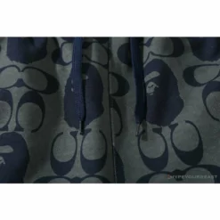 Hypeyourbeast BAPE X COACH Co-Branded Dark-Blue Shorts Clothes