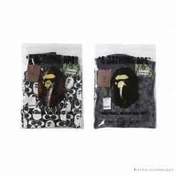 Hypeyourbeast Clothes BAPE X COACH Co-Branded Black-White Shorts