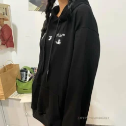 HypeYourBeast Hoodies & Jackets Off-White Green Hoodie - Black