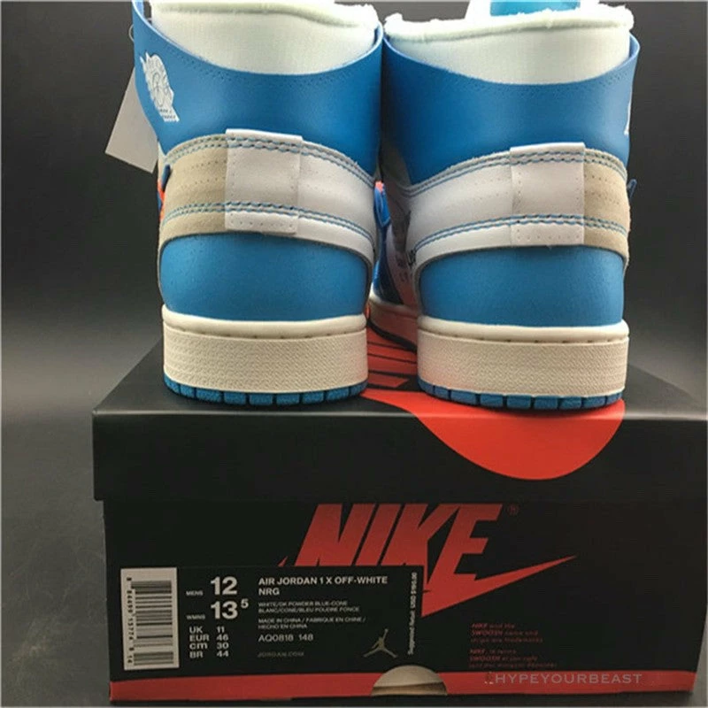 Hypeyourbeast The Ten: Off White X Air Jordan 1 High "UNC"