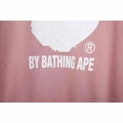 Hypeyourbeast BAPE Behind The Great Ape-Man Head Long Sleeve Shirt'PINK' Clothes