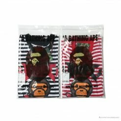 Hypeyourbeast BAPE Baby Milo Rock Bass Player Striped Tee Shirt'RED' Clothes