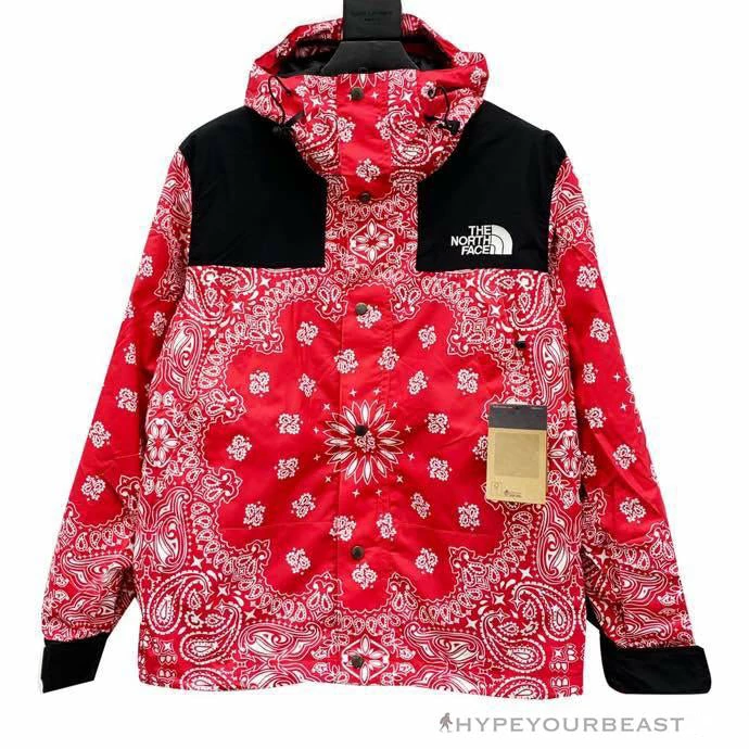 HypeYourBeast Supreme X TNF Bandana Jacket Red
