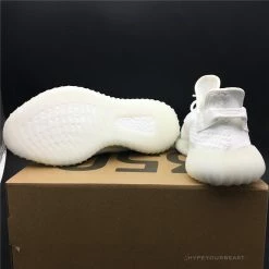 Hypeyourbeast Adidas Yeezy Boost 350 V2 White / White Translucent Stripe