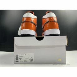 Hypeyourbeast Air Jordan 1 Mid Turf Orange Patent