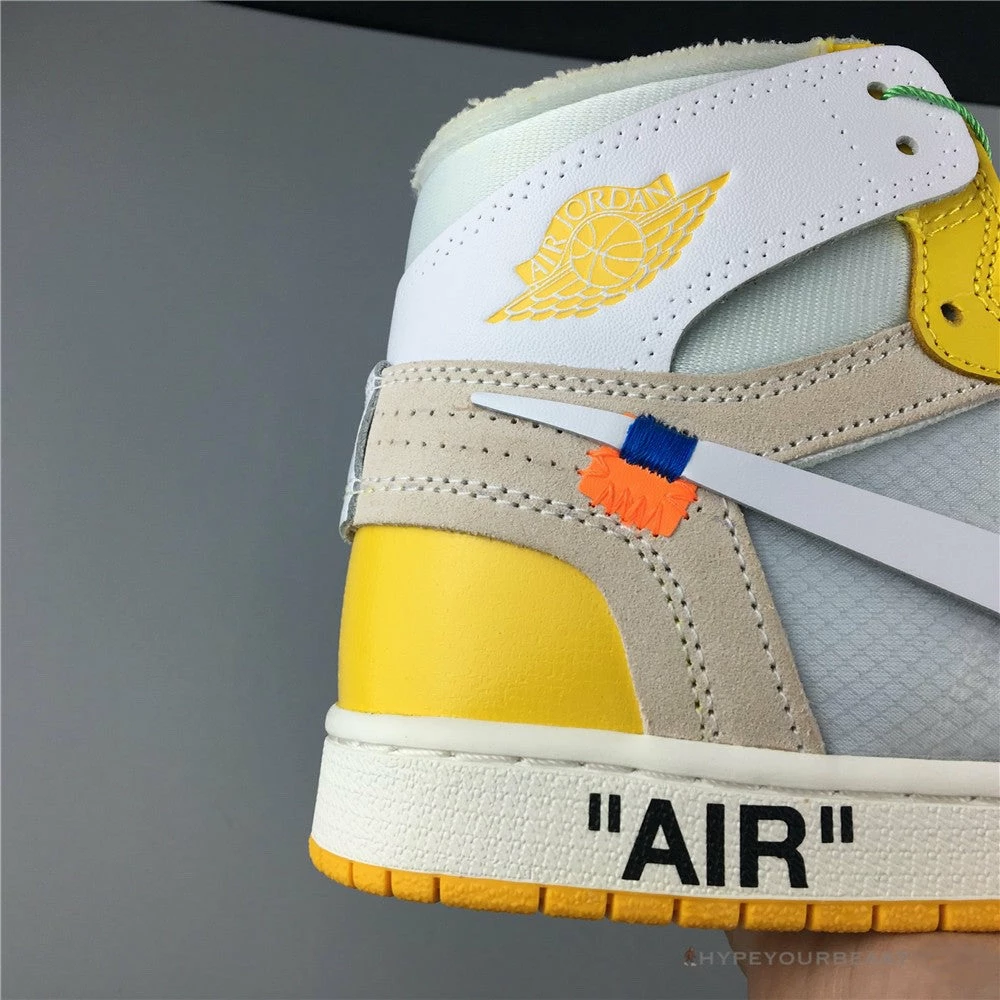 Hypeyourbeast Off-White X Air Jordan 1 High Canary Yellow