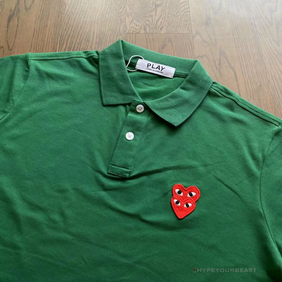 Hypeyourbeast CDG Polo Shirt Green