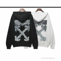 HypeYourBeast Off White Hoodie Black GREY Hoodies & Jackets