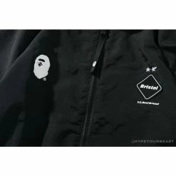 Hypeyourbeast BAPE X FCRB Joint Double Zip Camouflage Hoodie'BLACK' Clothes