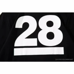 Hypeyourbeast BAPE Ape Man Head 28th Anniversary Camouflage Color Block Tee'BLACK'