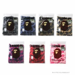 Hypeyourbeast Clothes BAPE Camo Hoodie Shark Head'YELLOW'