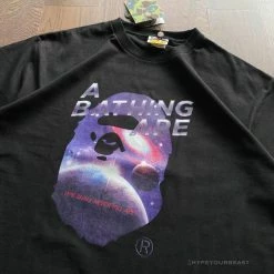 Hypeyourbeast Bape Tee Shirt Black Galaxy