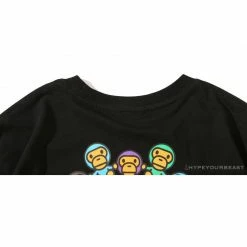 Hypeyourbeast BAPE Baby Milo Ring Colorful Kaleidoscope Tee Shirt'BLACK' Clothes