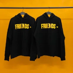 HypeYourBeast Hoodies & Jackets Vlone Yellow And Black Friends Hoodie