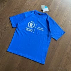 Hypeyourbeast BCG Support Word Food Programme Tee Shirt Blue