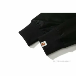 Hypeyourbeast Clothes BAPE Badge LOGO Sticker Style Stitching Hoodie