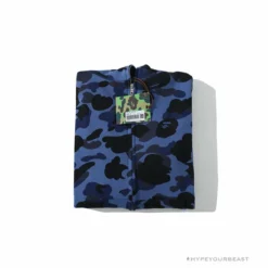 Hypeyourbeast Clothes BAPE Camo Hoodie Shark Head'NAVY BLUE'