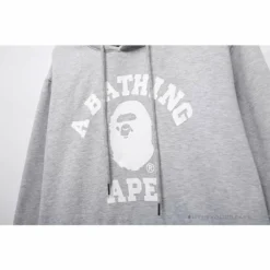Hypeyourbeast Clothes BAPE X Bathing Ape Head Hoodie'GREY'