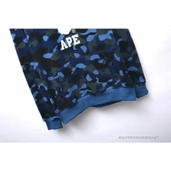 Hypeyourbeast BAPE X Bathing Ape Head Camouflage Hoodie'BLUE'