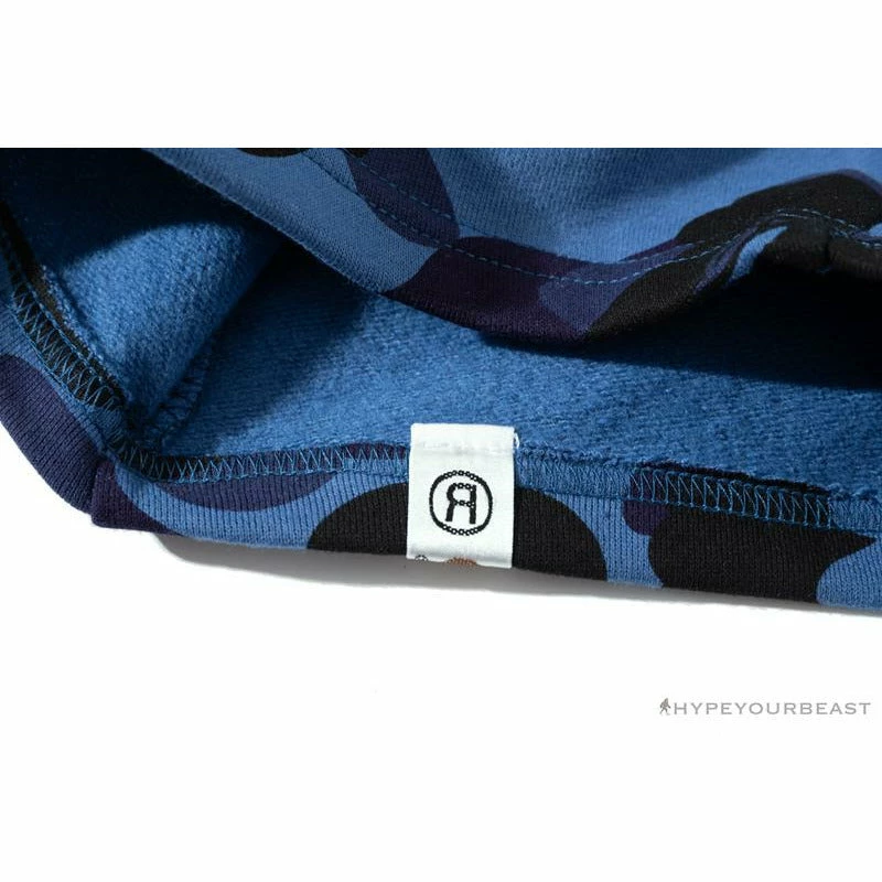 Hypeyourbeast BAPE X READYMADE Tiger Head Foam Camouflage Shorts 'BLUE' Clothes