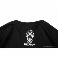 Hypeyourbeast Clothes BAPE Baby Shark Red Shark Tee Shirt'BLACK'