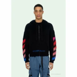 HypeYourBeast Off White Hoodie Blue Pink Hoodies & Jackets