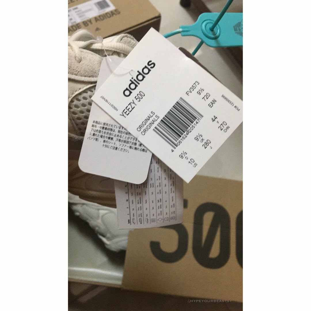 Hypeyourbeast Adidas Yeezy Boost 500 Bone White