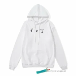 HypeYourBeast Off-White Green Hoodie - White Hoodies & Jackets