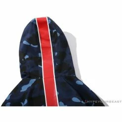 Hypeyourbeast Clothes BAPE X PSG Paris Saint-Germain Camouflage Blue-Red Hoodie