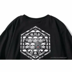 Hypeyourbeast BAPE X Star Wars Collaboration Black Warrior Tee Shirt'BLACK'