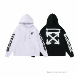 HypeYourBeast Off-White Hoodie Hallow Black Hoodies & Jackets
