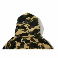 HypeYourBeast BAPE Camouflage Kangaroo Hooded Hoodie Yellow Clothes