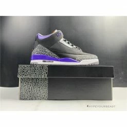 Hypeyourbeast Air Jordan 3'Court Purple Black Cement'