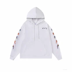 HypeYourBeast Off White Hoodie Embroidered White