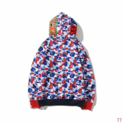 Hypeyourbeast Bape Hoodie Camo Blue Red
