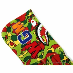Hypeyourbeast BAPE Shark Head STA Star Camouflage Hoodie'GREEN'