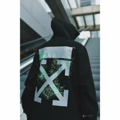 HypeYourBeast Off White Hoodie Machine Black