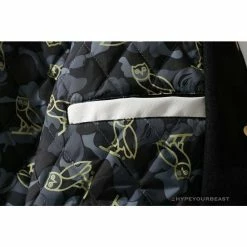 Hypeyourbeast BAPE OVO Patchwork Baseball Owl Jacket Clothes