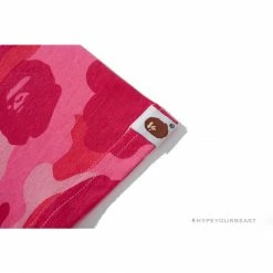 Hypeyourbeast BAPE Pink Camouflage Shark Head Fake Zipper Tee Shirt