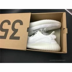 Hypeyourbeast Adidas Yeezy Boost 350 V2 White / White Translucent Stripe