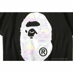Hypeyourbeast Clothes BAPE Great Ape Head Symphony Lightning Tee Shirt'BLACK'
