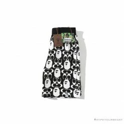 Hypeyourbeast Clothes BAPE X COACH Co-Branded Black-White Shorts