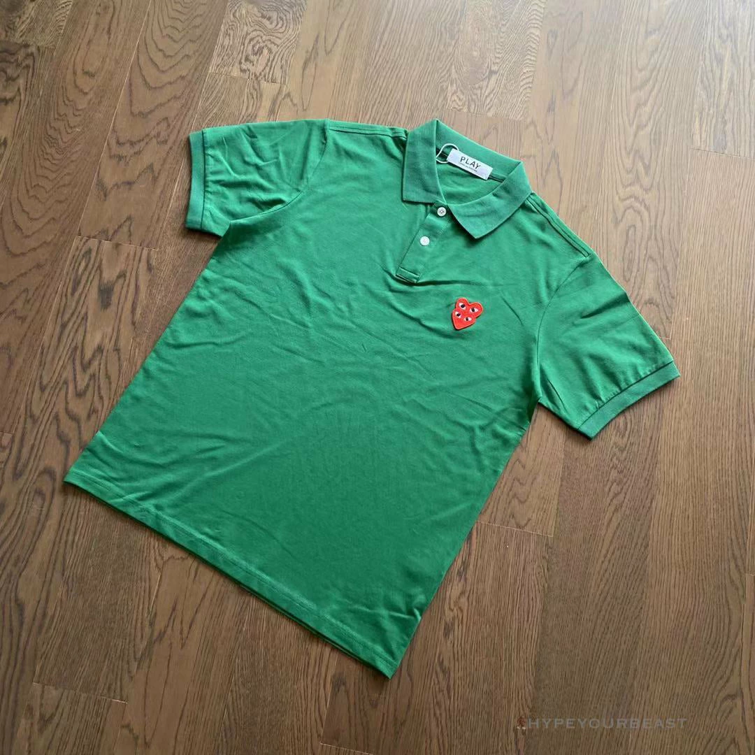 Hypeyourbeast CDG Polo Shirt Green