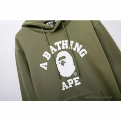 Hypeyourbeast BAPE X Bathing Ape Head Hoodie'ARMY GREEN'
