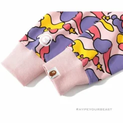 Hypeyourbeast BAPE Shark Head STA Star Camouflage Hoodie'PINK'