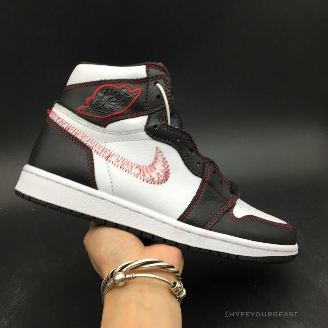Hypeyourbeast Air Jordan 1 Retro High Defiant White Retro Red