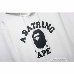 Hypeyourbeast Clothes BAPE X Bathing Ape Head Hoodie'WHITE'