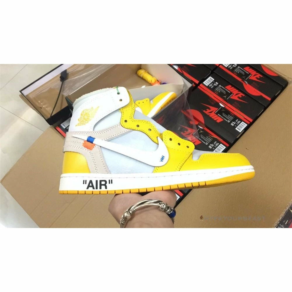 Hypeyourbeast Off-White X Air Jordan 1 High Canary Yellow